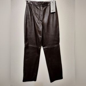 Siena Studio Vintage High Rise Leather Pants Size 6